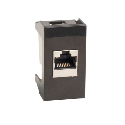 Розетка RJ-45 кат.6,экр,Viva,1 мод.,черн Розетка RJ-45 кат.6,экр,Viva,1 мод.,черн