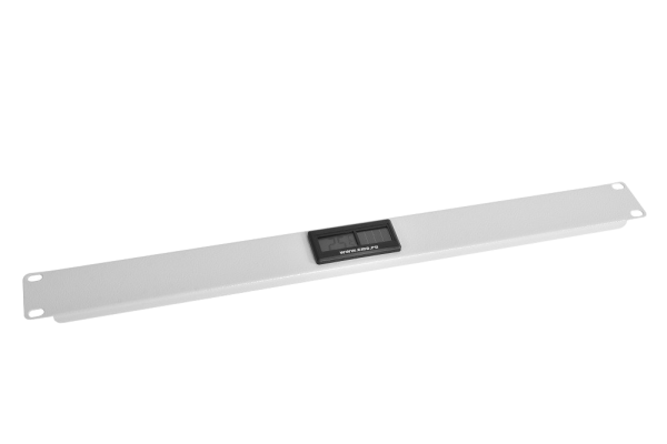 Фальшпанель с термометром в шкаф 19" 1U Фальшпанель с термометром в шкаф 19" 1U