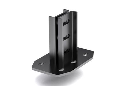 Крепление к потолку для I-образного профиля BPM-50, горячеоцинкованное Крепление к потолку для I-образного профиля BPM-50, горячеоцинкованное