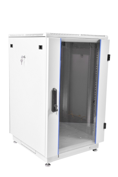 Шкаф телекоммуникационный напольный 22U (600 × 800) дверь стекло Шкаф телекоммуникационный напольный 22U (600 × 800) дверь стекло