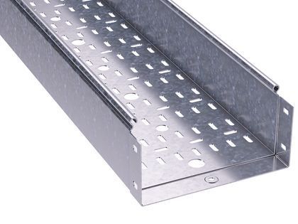 Лоток перфорированный 150х100 L 3000, нержавеющий Лоток перфорированный 150х100 L 3000, нержавеющий