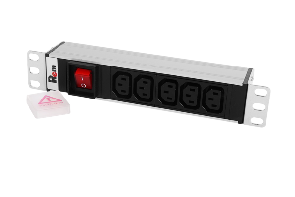 Гор блок розеток Rem-10, 1×10A, выкл, 5C13, 10", вход C14 Гор блок розеток Rem-10, 1×10A, выкл, 5C13, 10", вход C14