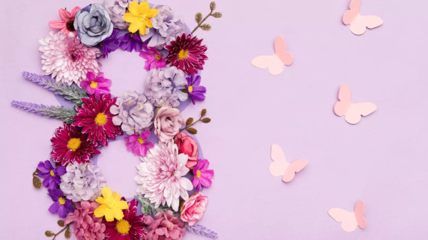 С праздником 8 марта! С праздником 8 марта!