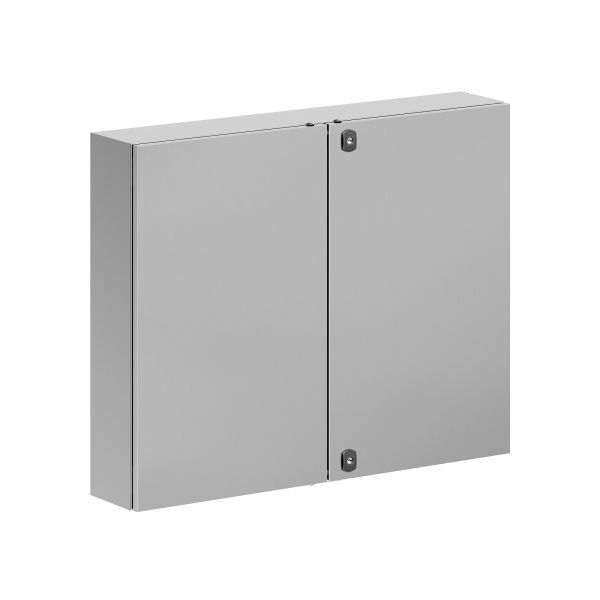 Корпус навесной STH с М/П двухдверный из нержавеющей cтали AISI316 ВxШxГ 800x1000x200 мм, с фланцем, IP55 Корпус навесной STH с М/П двухдверный из нержавеющей cтали AISI316 ВxШxГ 800x1000x200 мм, с фланцем, IP55