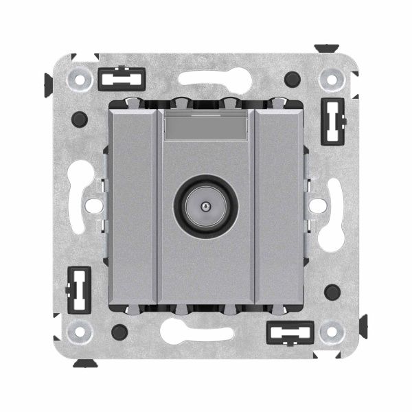 Розетка TV оконечная в стену, Avanti, закаленная сталь Розетка TV оконечная в стену, Avanti, закаленная сталь