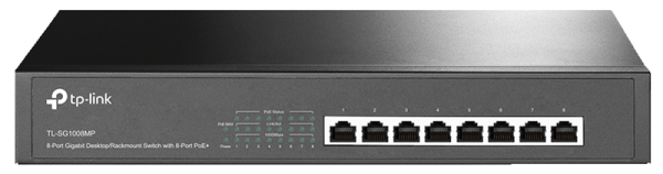 TP-Link TL-SG1008MP, 8-Port Gigabit Desktop/Rackmount Switch with 8-Port PoE+, 153 W TP-Link TL-SG1008MP, 8-Port Gigabit Desktop/Rackmount Switch with 8-Port PoE+, 153 W