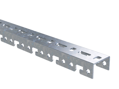 Профиль BPF, для консолей быстрой фиксации BBF, L1200, толщ.2,5 мм, горячеоцинкованный Профиль BPF, для консолей быстрой фиксации BBF, L1200, толщ.2,5 мм, горячеоцинкованный