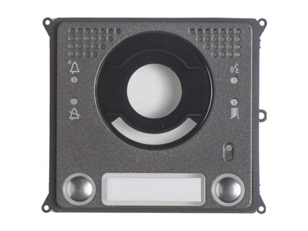 Фронтальная накладка с 2 кнопками для видеомодуля из окрашенного сплава Zamak MTMFV2PVR Фронтальная накладка с 2 кнопками для видеомодуля из окрашенного сплава Zamak MTMFV2PVR