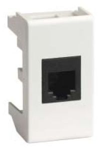 Ком.роз. RJ45 кат.5e экран., 8P8C, Viva, белая, 1мод Ком.роз. RJ45 кат.5e экран., 8P8C, Viva, белая, 1мод