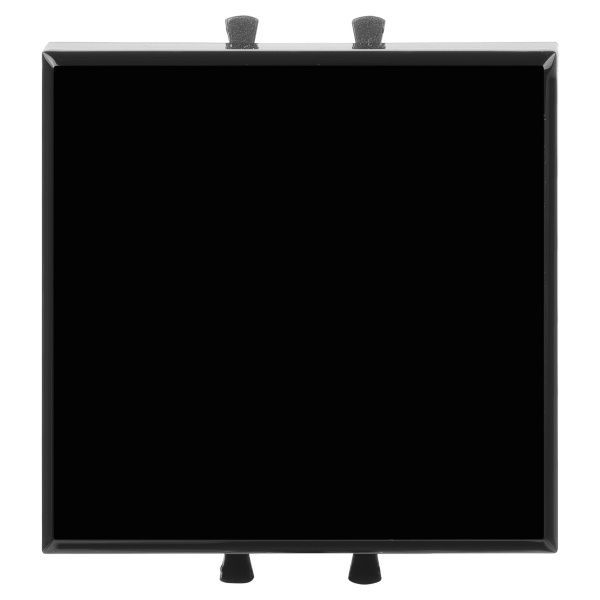 Выключатель одноклавишный модульный, Avanti, черный квадрат, 2 модуля Выключатель одноклавишный модульный, Avanti, черный квадрат, 2 модуля