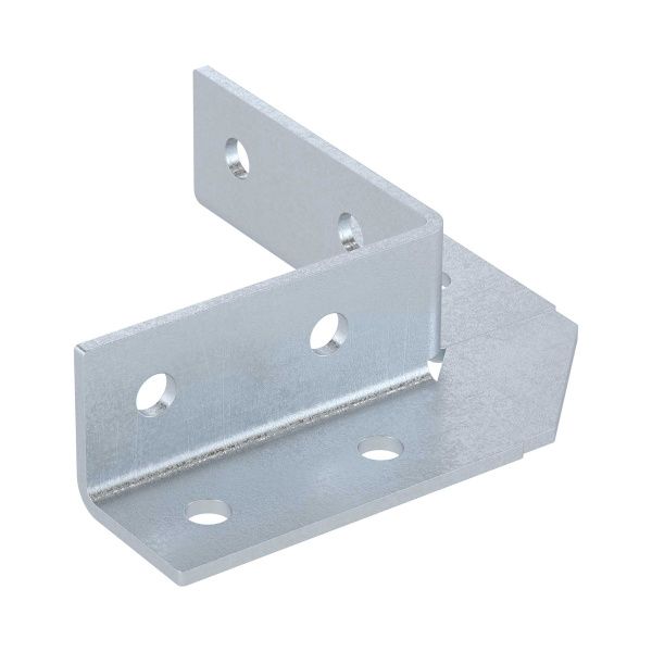 Уголок крепежный 90 градусов, двухлучевой, 8 отверстий Уголок крепежный 90 градусов, двухлучевой, 8 отверстий