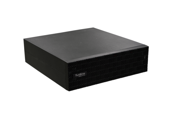 Systeme Electric External BP, Extended-Run, 240 volts bus voltage, Rack 3U (Tower convertible), compatible with SRTSE5KRTXLIEC-NC/SRTSE6KRTXLIEC-NC Systeme Electric External BP, Extended-Run, 240 volts bus voltage, Rack 3U (Tower convertible), compatible with SRTSE5KRTXLIEC-NC/SRTSE6KRTXLIEC-NC