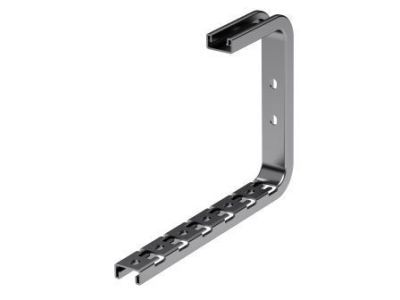 Легкая консоль потолочная для пров. лотка осн.100 мм, толщ.2 мм Легкая консоль потолочная для пров. лотка осн.100 мм, толщ.2 мм