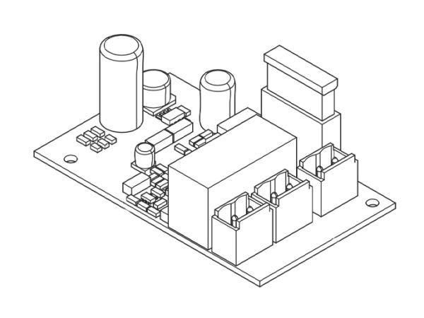 Плата аварийного питания для подключения и зарядки 2 аккумуляторов, 12 В - 7 Ач LB39 Плата аварийного питания для подключения и зарядки 2 аккумуляторов, 12 В - 7 Ач LB39