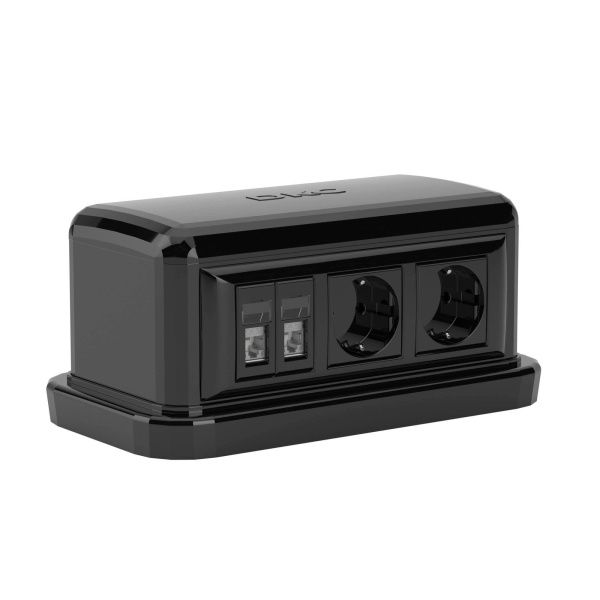 Напольная башенка BUS, 12 модулей, черная Напольная башенка BUS, 12 модулей, черная