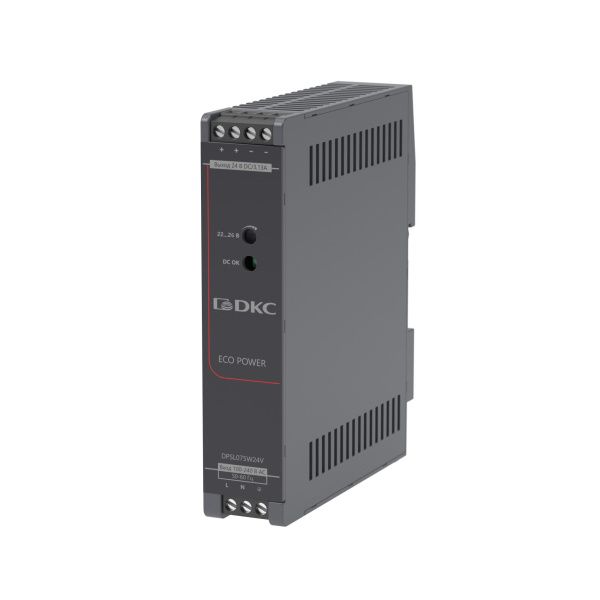 Источник питания "ECO POWER", однофазный, 75Вт, 24В Источник питания "ECO POWER", однофазный, 75Вт, 24В