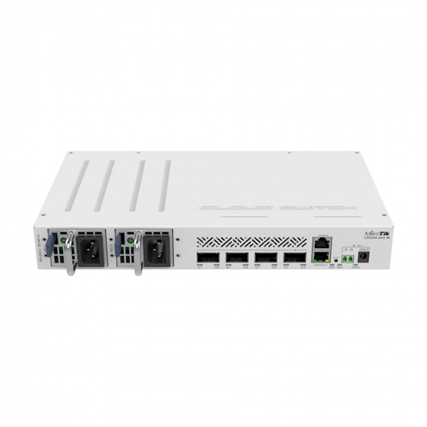 Mikrotik CRS504-4XQ-IN, 1x10Base-T/100Base-TX, 4xQSFP28, Switching capacity 800 Gbps Mikrotik CRS504-4XQ-IN, 1x10Base-T/100Base-TX, 4xQSFP28, Switching capacity 800 Gbps