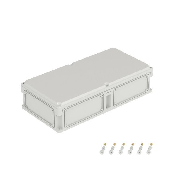 Корпус RAM box без МП 600х300х146 мм, с фланцами, непрозрачная крышка высотой 21 мм, IP66/IP67 Корпус RAM box без МП 600х300х146 мм, с фланцами, непрозрачная крышка высотой 21 мм, IP66/IP67