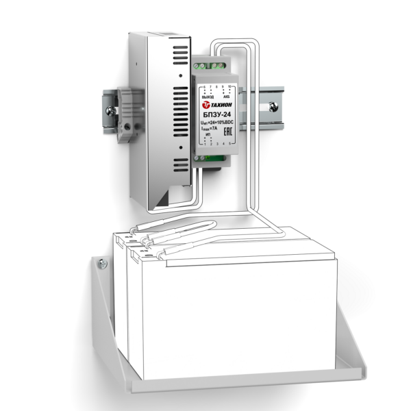 Комплект бесперебойного питания (24В/4А) КБП-24/4 Комплект бесперебойного питания (24В/4А) КБП-24/4