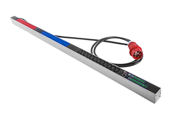Верт блок розеток Rem-2MC, монит, измер, 3×16A, 36C13, 1420мм, шнур 3м IEC309 Верт блок розеток Rem-2MC, монит, измер, 3×16A, 36C13, 1420мм, шнур 3м IEC309