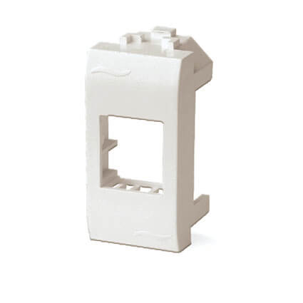 Адаптер для информационных разъемов SIEMON, слоновая кость, 1мод. Адаптер для информационных разъемов SIEMON, слоновая кость, 1мод.