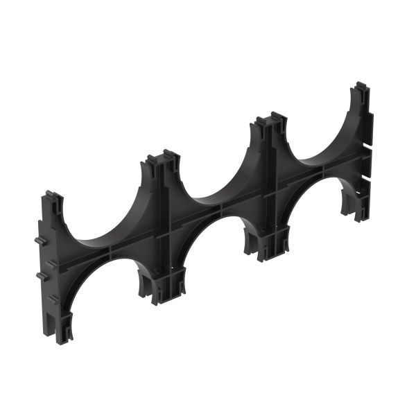 Держатель расстояния (кластер) для двустенных труб с фиксацией, д.110мм,тройной Держатель расстояния (кластер) для двустенных труб с фиксацией, д.110мм,тройной