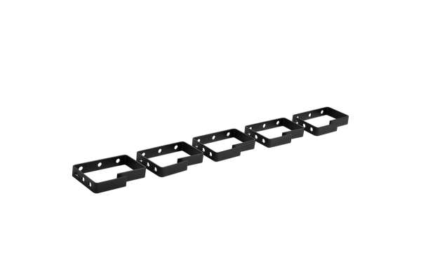 Органайзер кабельный одинарный 90 × 65 мм, 5 штук, цвет черный Органайзер кабельный одинарный 90 × 65 мм, 5 штук, цвет черный