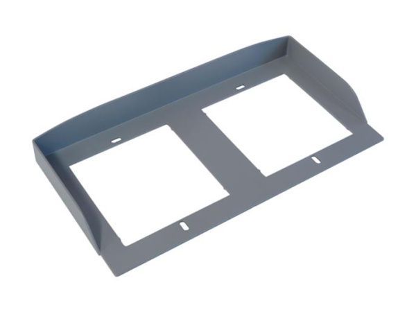 Козырек для встроенного монтажа горизонтальных двухмодульных вызывных панелей MTMTI1M2 Козырек для встроенного монтажа горизонтальных двухмодульных вызывных панелей MTMTI1M2