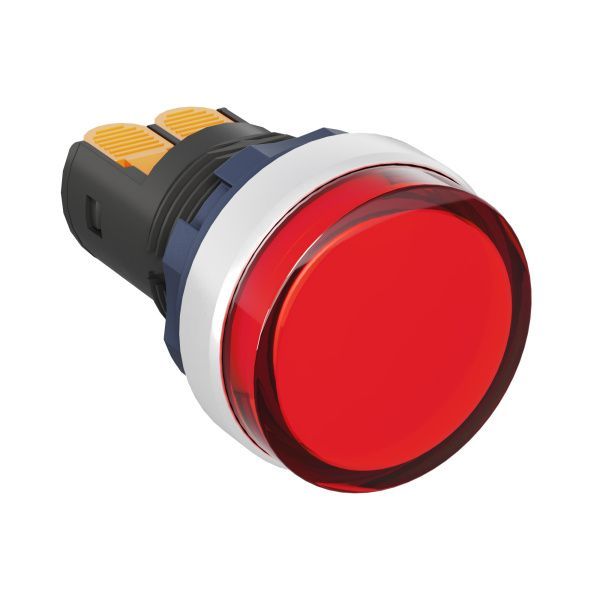 Сигнальный индикатор со встроенным диодом 220В, красный, алюминий, зажим Plug-In Сигнальный индикатор со встроенным диодом 220В, красный, алюминий, зажим Plug-In