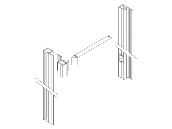 Профиль вертикальный для фотоэлементов MAL204 Профиль вертикальный для фотоэлементов MAL204