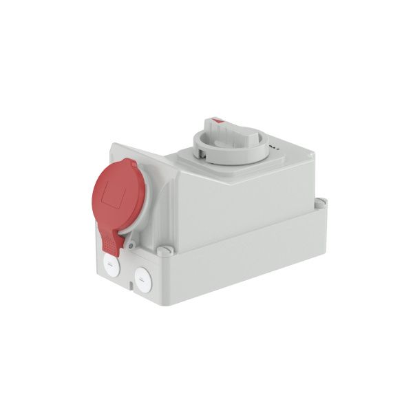 Розетка настенная с механической блокировкой и боковым расположением разъема WIS IP44 32А 3P+E 400В Розетка настенная с механической блокировкой и боковым расположением разъема WIS IP44 32А 3P+E 400В