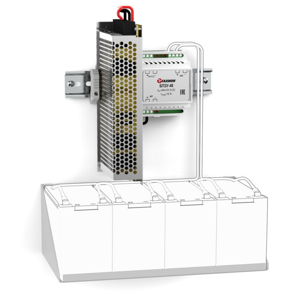Комплект бесперебойного питания (48В/2,5А) КБП-48/2,5 (7,2 А·ч) Комплект бесперебойного питания (48В/2,5А) КБП-48/2,5 (7,2 А·ч)