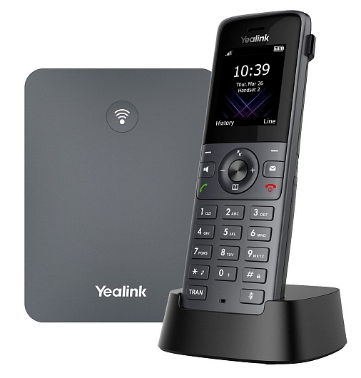 YEALINK DECT-трубка Yealink W73P DECT (база W70B+трубка W73H) до 10 SIP-аккаунтов, до 10 трубок на базу, до 20 одноврем. Вызовов YEALINK DECT-трубка Yealink W73P DECT (база W70B+трубка W73H) до 10 SIP-аккаунтов, до 10 трубок на базу, до 20 одноврем. Вызовов