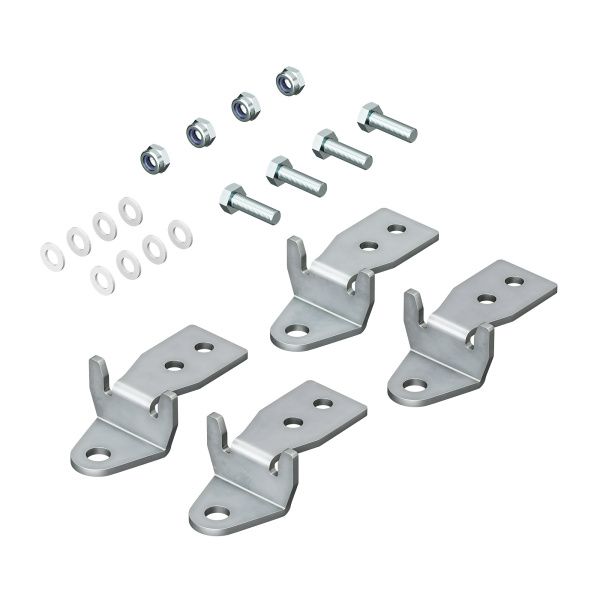 Кронштейны для настенного крепления с удлиненными болтами и гайкой самофиксации для навесных и клеммных корпусов, 4 шт. Кронштейны для настенного крепления с удлиненными болтами и гайкой самофиксации для навесных и клеммных корпусов, 4 шт.