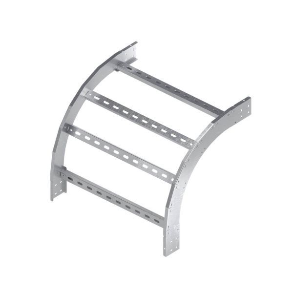 Угол лестничный вертикальный внешний 90 градусов 150х200, R600, горячеоцинкованный Угол лестничный вертикальный внешний 90 градусов 150х200, R600, горячеоцинкованный