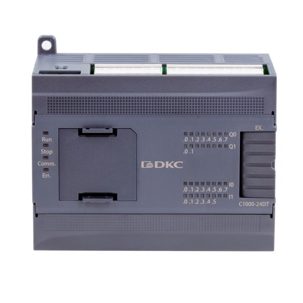 Процессорный модуль программируемого логического контроллера, н.пит. –24В DC, 14 DI - 24В DC(PNP/NPN), 10 DO - реле, ком. порты – 2хRS485,1хEthernet. Расширение - 1 модуль расш-ния моноблока (BD), 14 модулейрасш-ния локальной шины Процессорный модуль программируемого логического контроллера, н.пит. –24В DC, 14 DI - 24В DC(PNP/NPN), 10 DO - реле, ком. порты – 2хRS485,1хEthernet. Расширение - 1 модуль расш-ния моноблока (BD), 14 модулейрасш-ния локальной шины