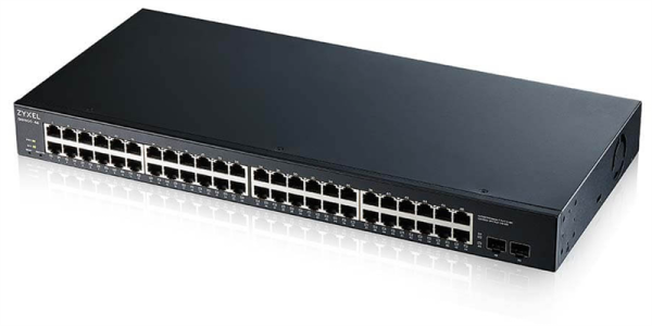 Smart L2 коммутатор Zyxel GS1900-48, rack 19", 48xGE, 2xSFP, кнопка сброса заводских настроек Smart L2 коммутатор Zyxel GS1900-48, rack 19", 48xGE, 2xSFP, кнопка сброса заводских настроек
