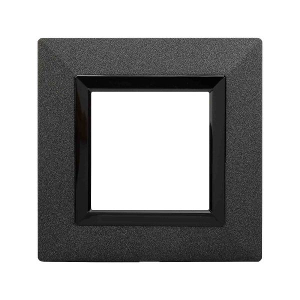 Рамка из металла 1 пост (2 мод.), Avanti, графитовая Рамка из металла 1 пост (2 мод.), Avanti, графитовая