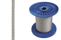 Трос стальной, толщина 4 мм, DIN 3055 Трос стальной, толщина 4 мм, DIN 3055