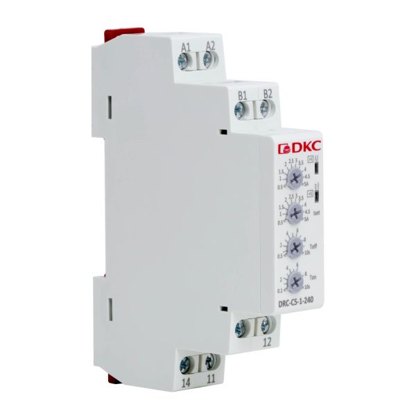 Реле контроля тока, тип DRC, 0.5-5А, конфигурация контакта 1CO, 24-240 AC/DC Реле контроля тока, тип DRC, 0.5-5А, конфигурация контакта 1CO, 24-240 AC/DC