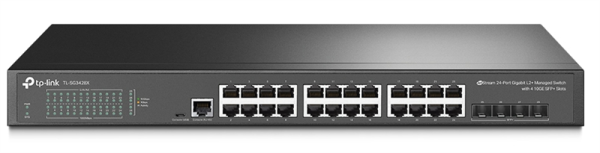 TP-Link SG3428X, Omada™ 24-Port Gigabit L2+ Managed Switch with 4 10GE SFP+ Slots TP-Link SG3428X, Omada™ 24-Port Gigabit L2+ Managed Switch with 4 10GE SFP+ Slots