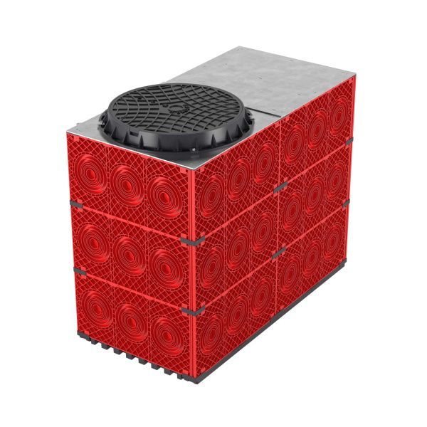 Колодец пластиковый для кабельной канализации с пластиковым люком,1500х750х1125 Колодец пластиковый для кабельной канализации с пластиковым люком,1500х750х1125