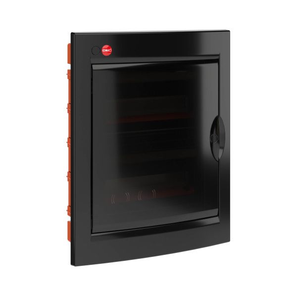 Щиток встраиваемый с дверцей24 мод.,IP41, черный, с клеммным блоком 63А и замком Щиток встраиваемый с дверцей24 мод.,IP41, черный, с клеммным блоком 63А и замком