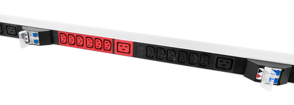 Верт блок розеток Rem-3×32, 3×32A, 6 авт, инд, 36C13, 1420мм, шнур 3м IEC309 Верт блок розеток Rem-3×32, 3×32A, 6 авт, инд, 36C13, 1420мм, шнур 3м IEC309