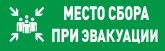 Оповещатель световой табличный С2000-ОСТ исп.14 "Место сбора" Оповещатель световой табличный С2000-ОСТ исп.14 "Место сбора"