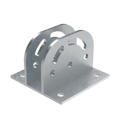 Крепление с площадкой шарнирное для профиля BPM-41, горячеоцинкованное Крепление с площадкой шарнирное для профиля BPM-41, горячеоцинкованное