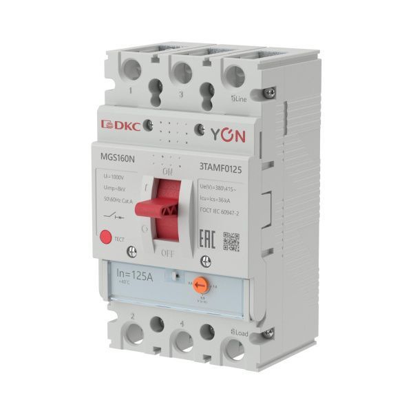 Авт. выкл. YON MGS160 3P 100-125A 36kA Авт. выкл. YON MGS160 3P 100-125A 36kA