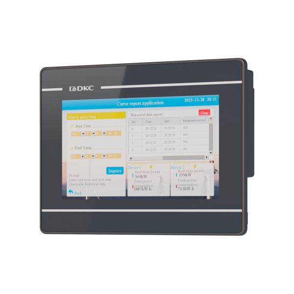 Промышленная операторская панель, диагональ 7", 16,77М цветов дисплейTFT, разрешение 800*480 px, порты: 2 COM, 1 MicroUSB, 1 USB, 1 Ethernet Промышленная операторская панель, диагональ 7", 16,77М цветов дисплейTFT, разрешение 800*480 px, порты: 2 COM, 1 MicroUSB, 1 USB, 1 Ethernet