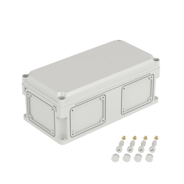 Корпус RAM box без МП 400х200х160 мм, с фланцами, непрозрачная крышка высотой 35 мм, IP66/IP67 Корпус RAM box без МП 400х200х160 мм, с фланцами, непрозрачная крышка высотой 35 мм, IP66/IP67