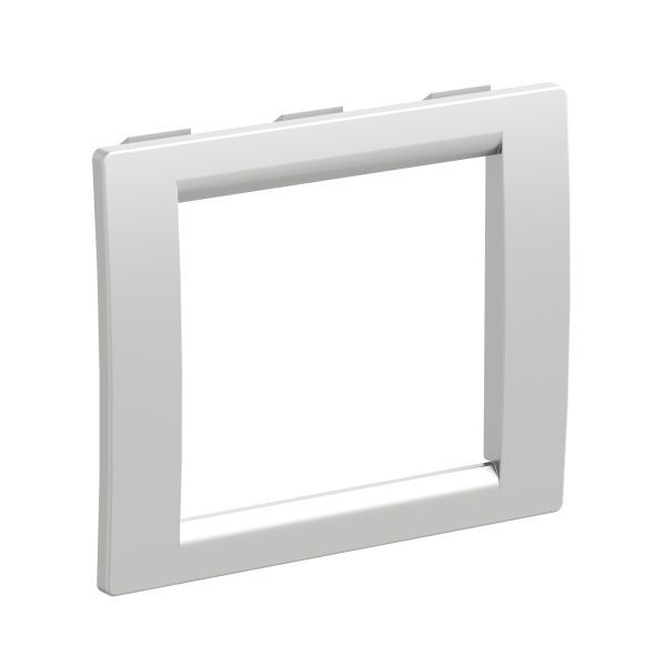 Рамка универсальная на 2 модуля, цвет серый металлик Рамка универсальная на 2 модуля, цвет серый металлик